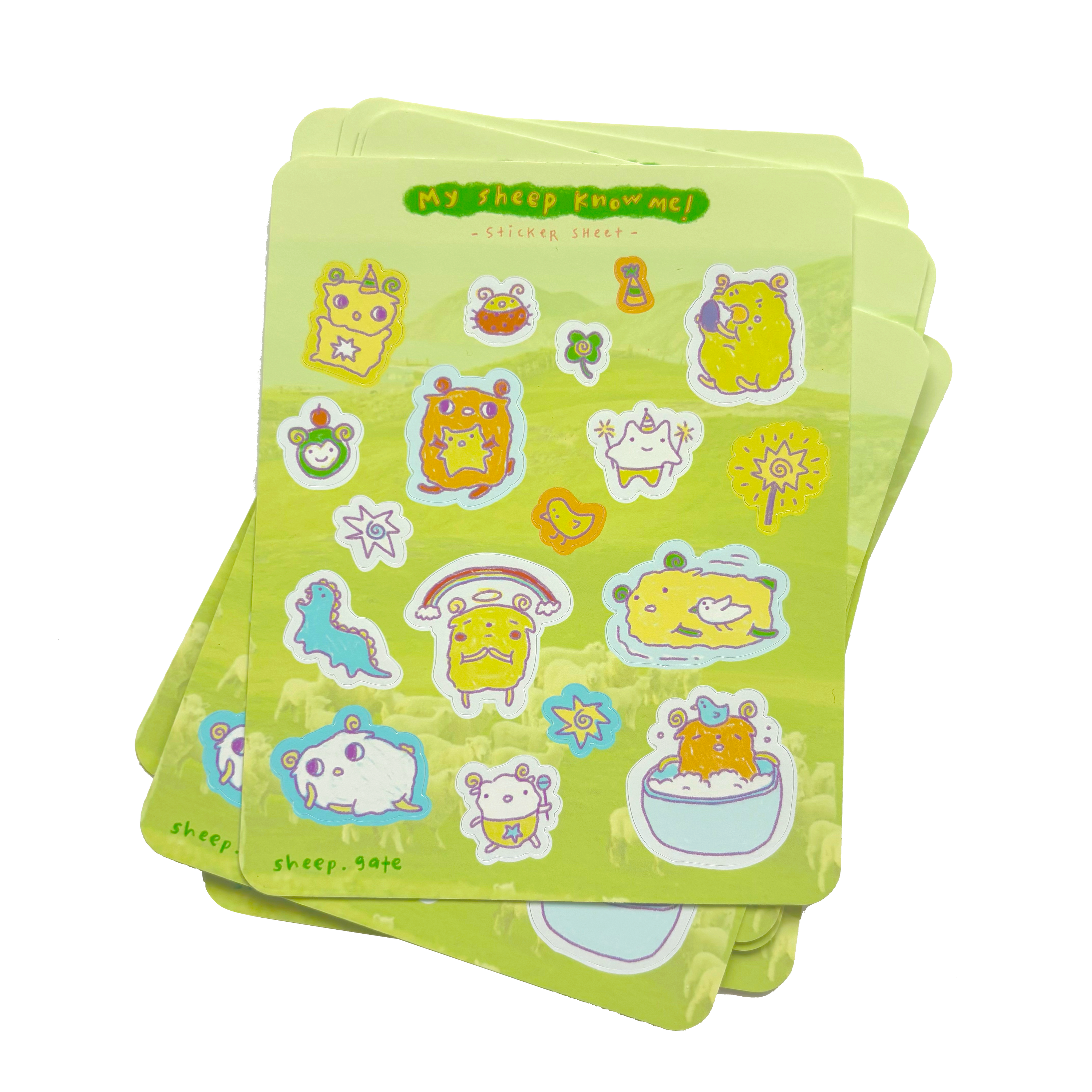 MY SHEEP KNOW ME! | STICKER SHEET