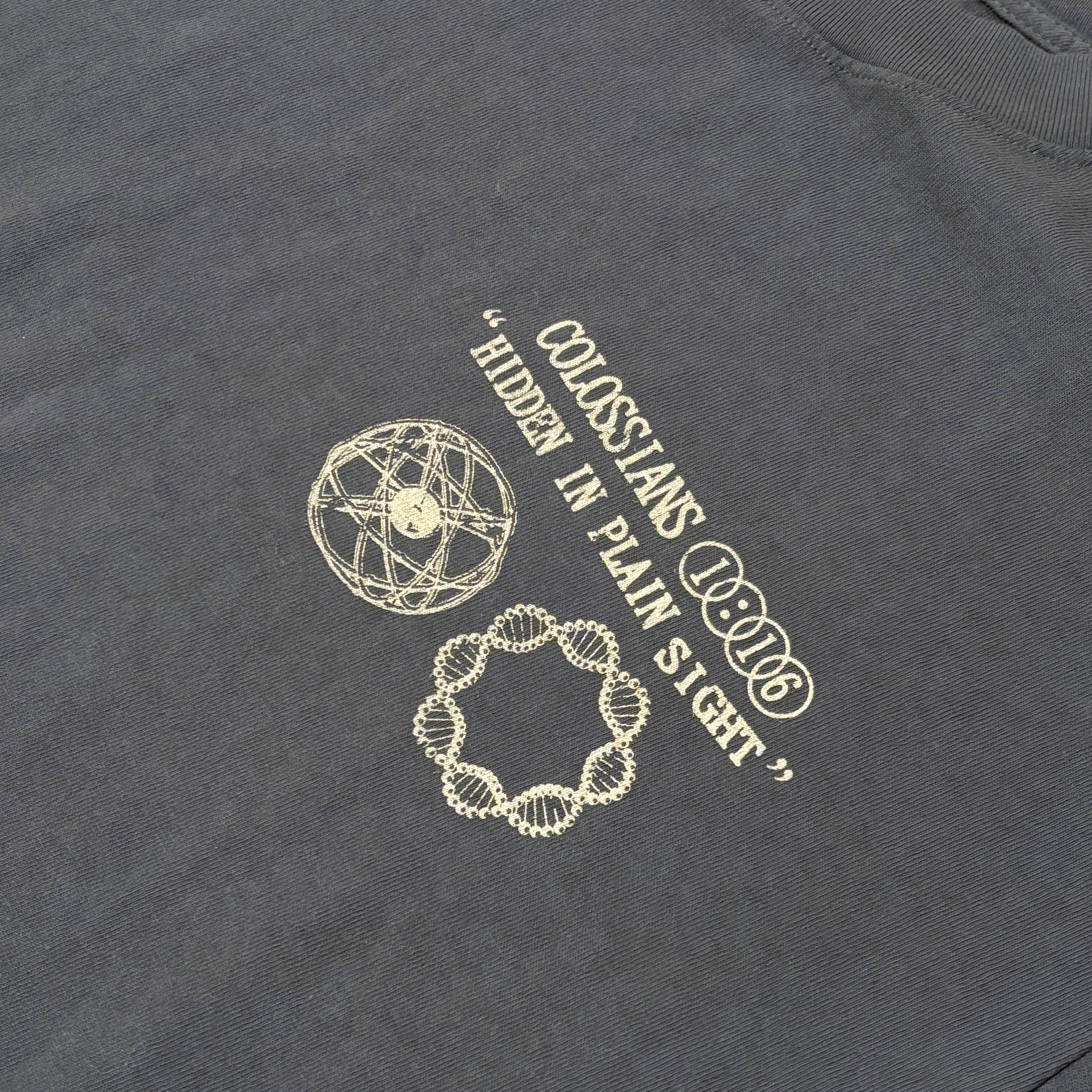 EVIDENCE FOR GOD | FADED BLACK BOXY T-SHIRT