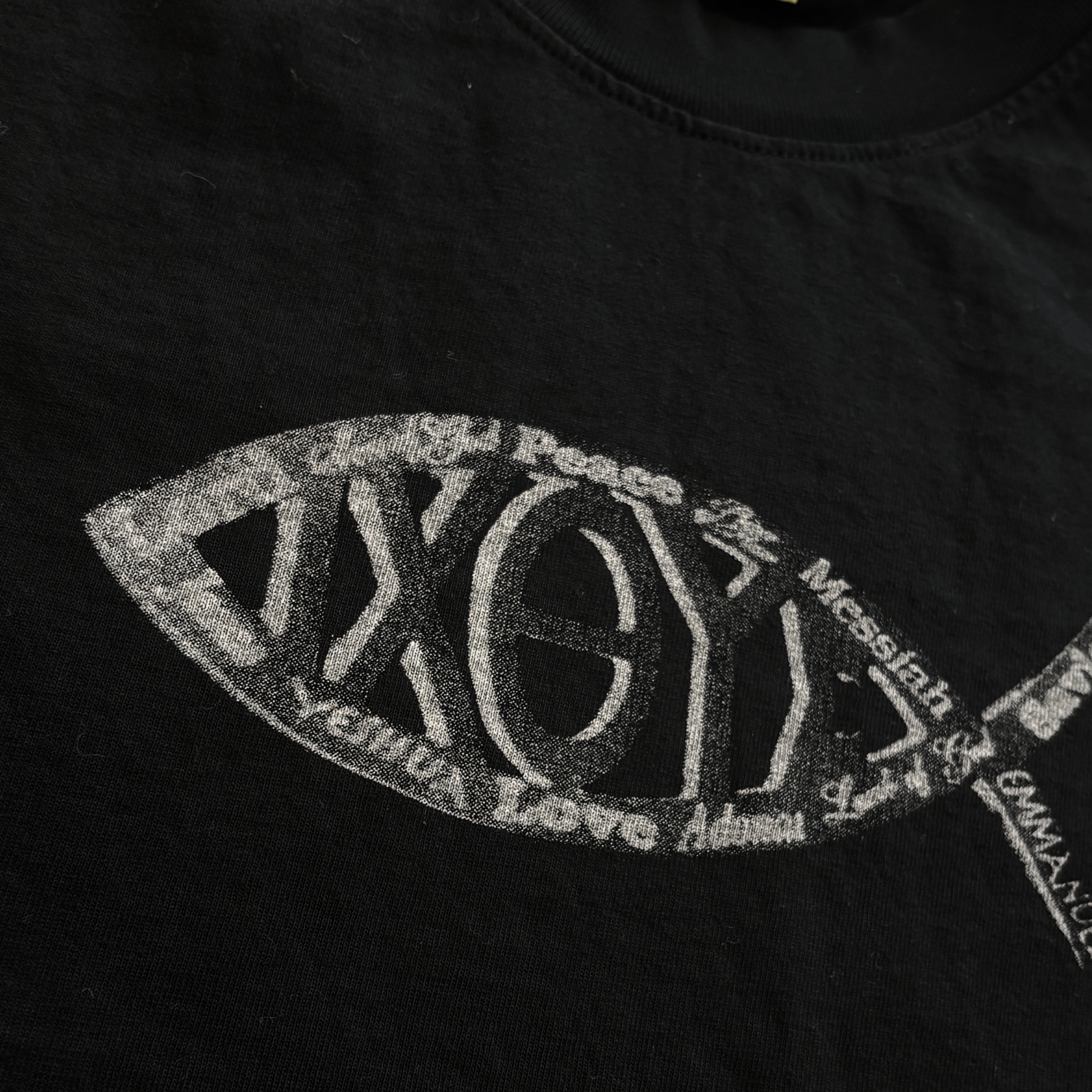 LOOK AT JESUS | BLACK BOXY LONG SLEEVE